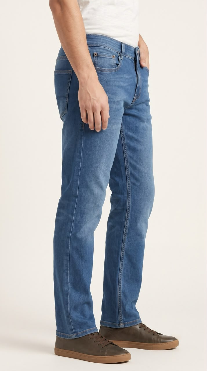 HERE & NOW Men's Stretch Regular Fit Jeans view 2