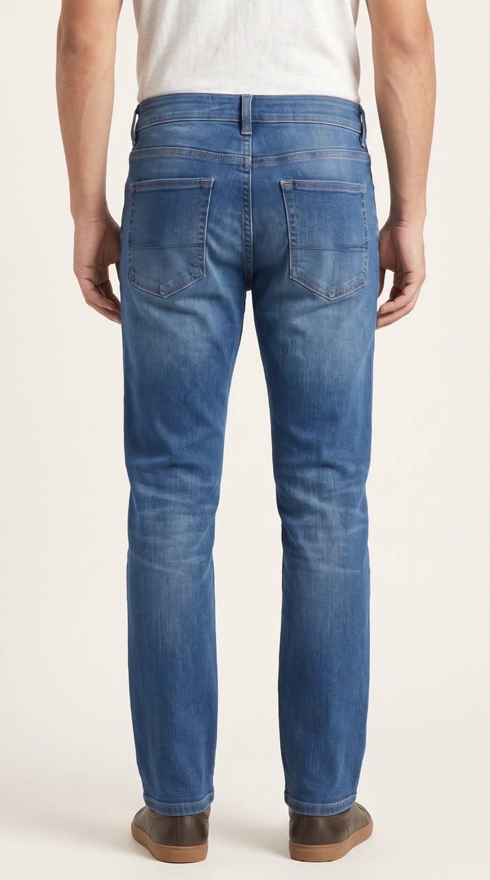 HERE & NOW Men's Stretch Regular Fit Jeans view 4