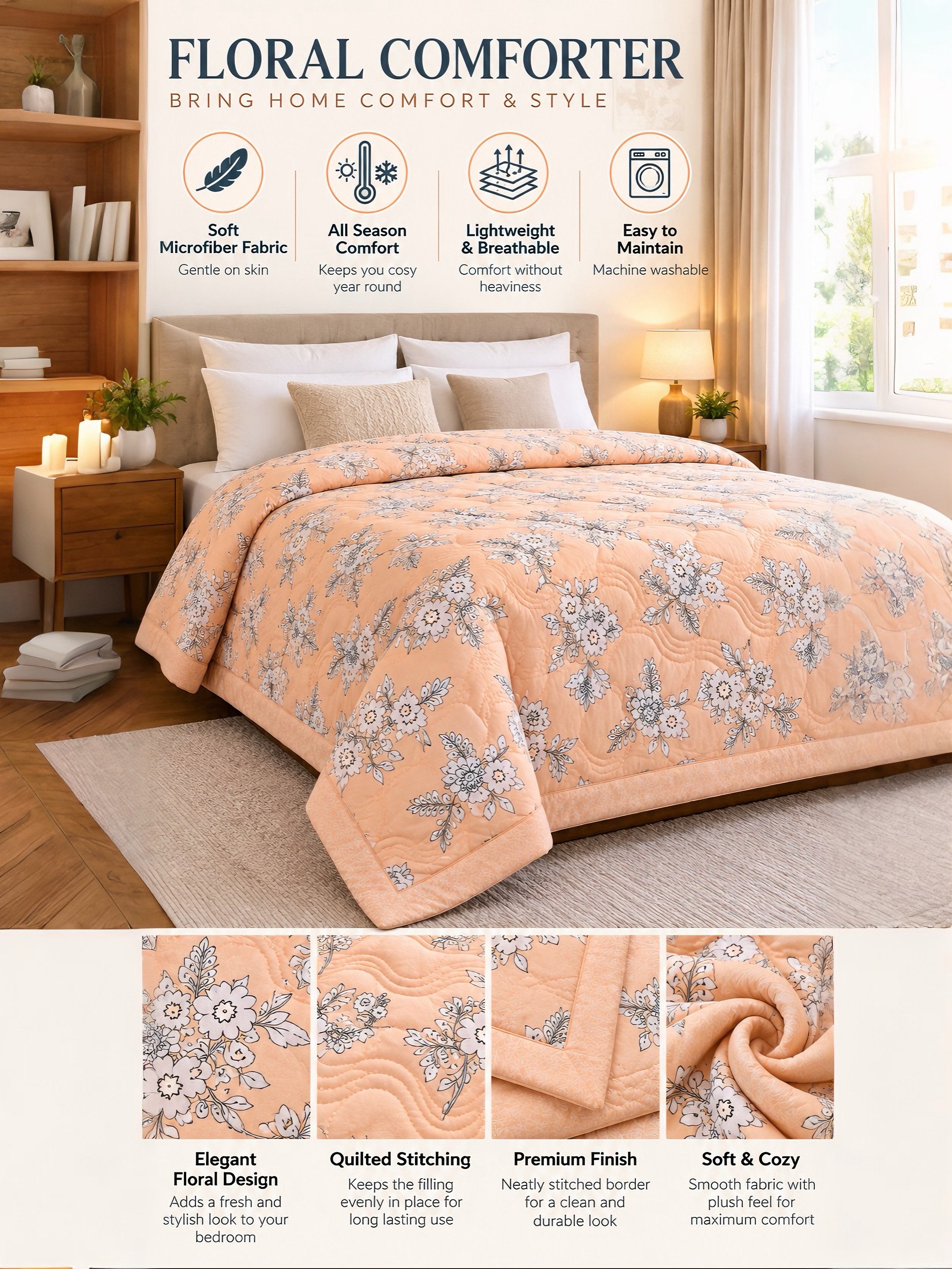 Double comforter for AC rom by Tulip